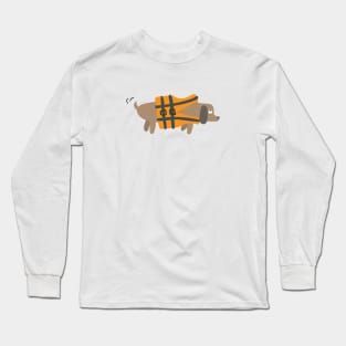 Rescue Dog With Life Jacket Long Sleeve T-Shirt